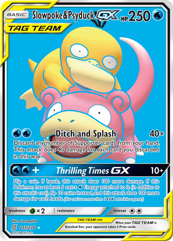 Slowpoke & Psyduck GX 217-236 - FULL ART