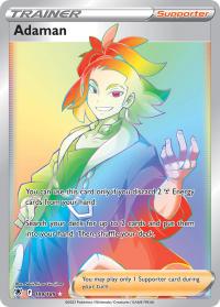 pokemon ss astral radiance adaman 199 189 rainbow rare