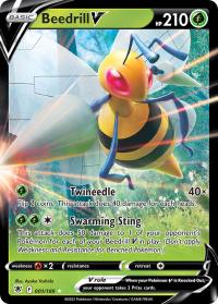 pokemon ss astral radiance beedrill v 001 189