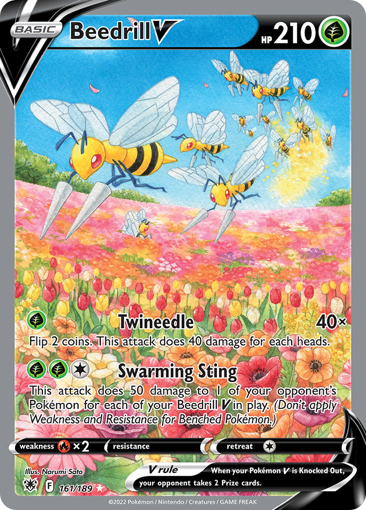 Beedrill V - 161-189 - ALTENATE ART