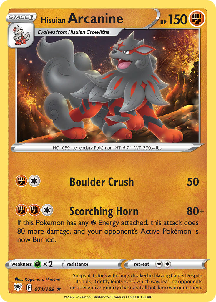 Hisuian Arcanine - 071-189 (RH)