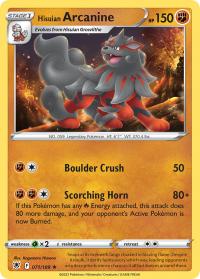 pokemon ss astral radiance hisuian arcanine 071 189 rh