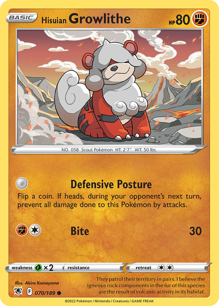 Hisuian Growlithe - 070-189 (RH)