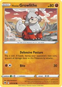 pokemon ss astral radiance hisuian growlithe 070 189 rh