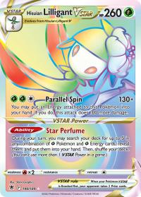 pokemon ss astral radiance hisuian lilligant vstar 190 189 rainbow rare