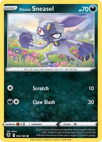 pokemon ss astral radiance hisuian sneasel 092 189 rh