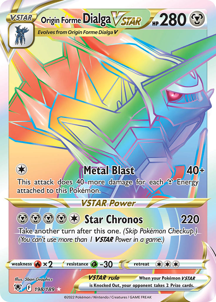 Origin Forme Dialga VSTAR - 198-189 RAINBOW RARE