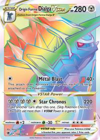pokemon ss astral radiance origin forme dialga vstar 198 189 rainbow rare