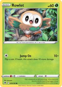 pokemon ss astral radiance rowlet 019 189