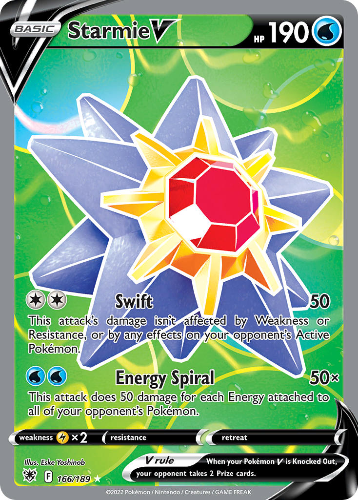 Starmie V - 166-189 FULL ART