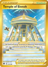 pokemon ss astral radiance temple of sinnoh 214 189 secret rare