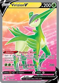 pokemon ss astral radiance virizion v 164 189 full art