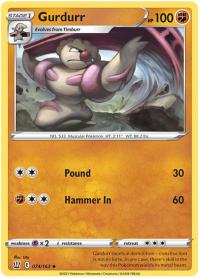 pokemon ss battle styles gurdurr 074 163
