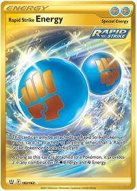 pokemon ss battle styles rapid strike energy 182 163 secret rare