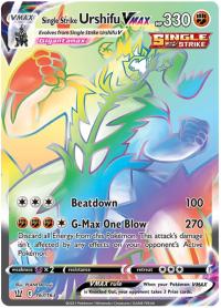 pokemon ss battle styles single strike urshifu vmax 167 163 rainbow rare