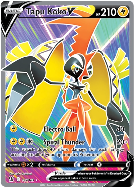 Tapu Koko V - 147-163 FULL ART