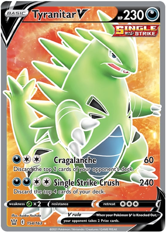 Tyranitar V - 154-163 FULL ART