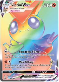 pokemon ss battle styles victinit vmax 165 163 rainbow rare