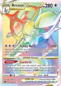 pokemon ss brilliant stars preorder february 25 2022 arceus v star 176 172 rainbow rare