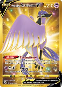 pokemon ss brilliant stars preorder february 25 2022 galarian articuno v 181 172 secret rare