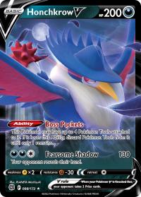 pokemon ss brilliant stars preorder february 25 2022 honchkrow v 088 172