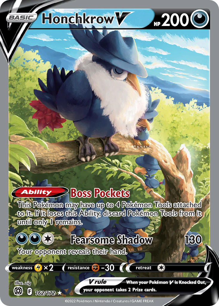 Honchkrow V - 162-172 ALTERNATE ART