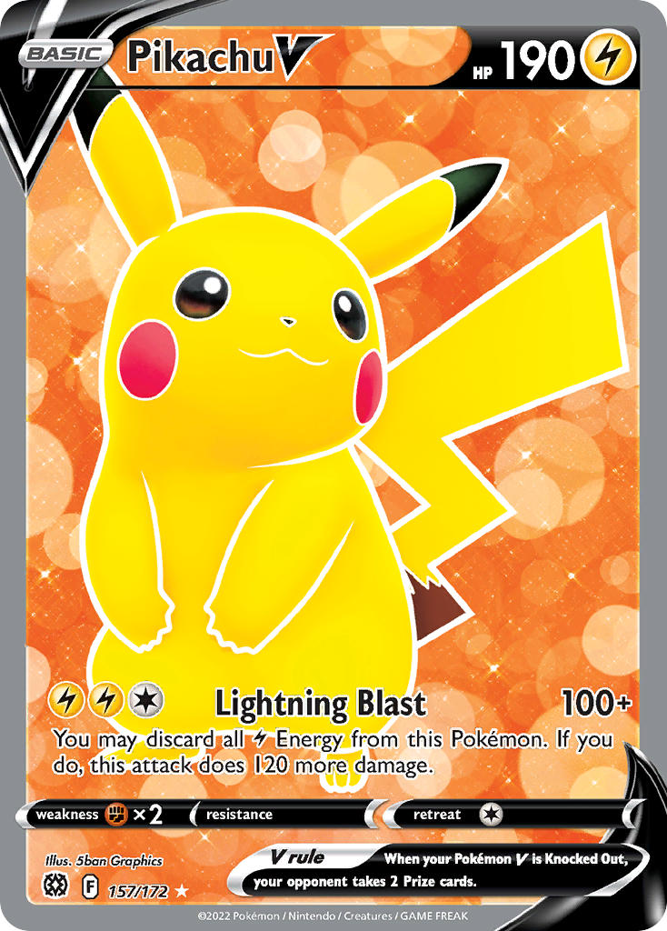 Pikachu V - 157-172 FULL ART