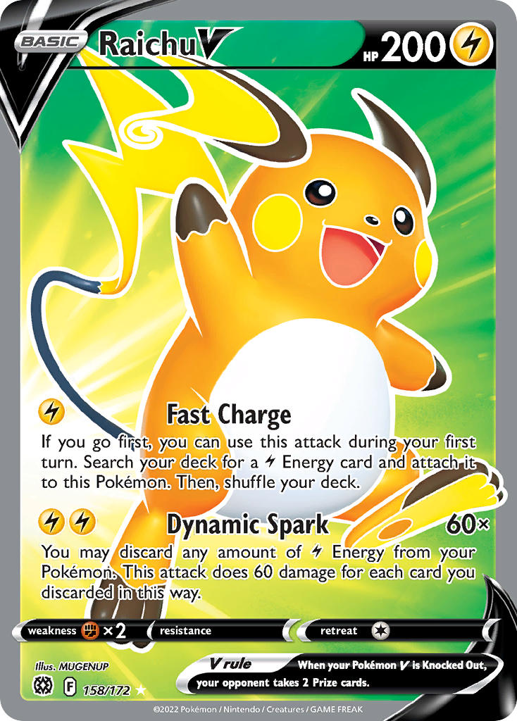 Raichu V - 158-172 FULL ART