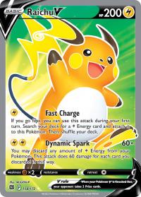 pokemon ss brilliant stars preorder february 25 2022 raichu v 158 172 full art