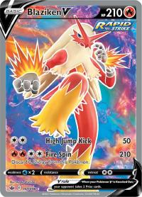 pokemon ss chilling reign blaziken v 161 198 full art