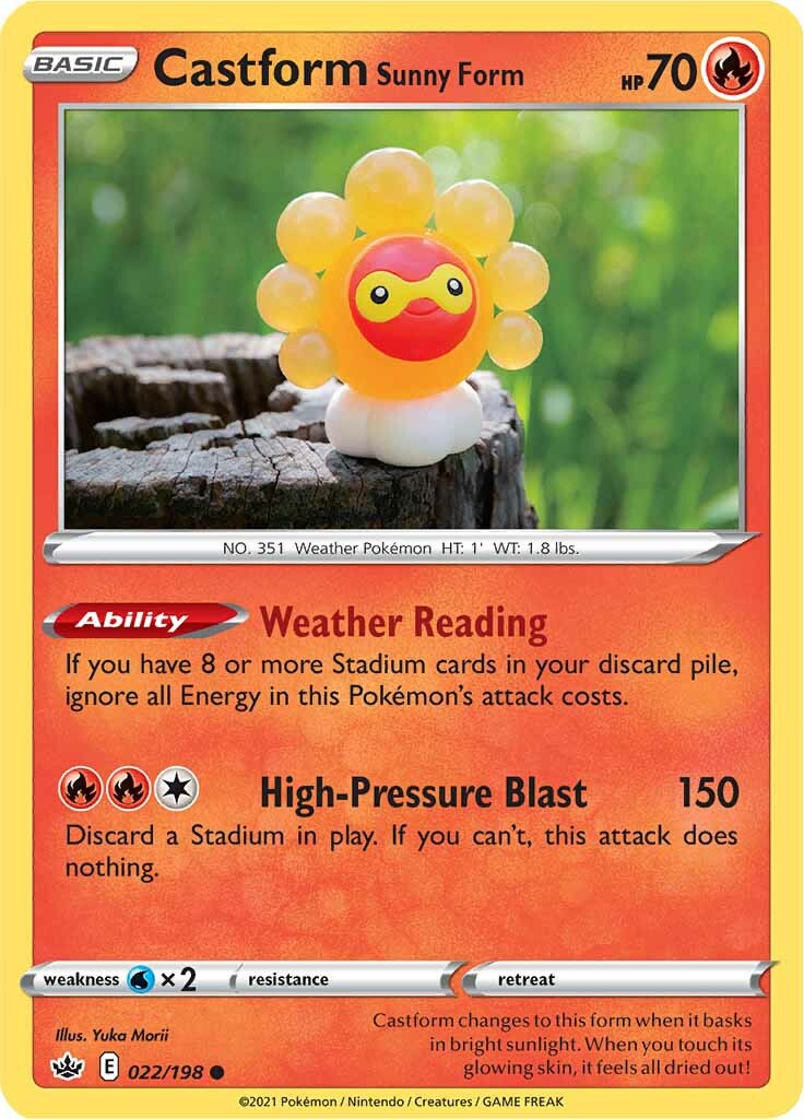 Castform Sunny Form 022-198