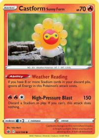 pokemon ss chilling reign castform sunny form 022 198