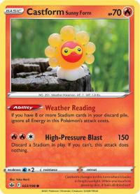 pokemon ss chilling reign castform sunny form 022 198