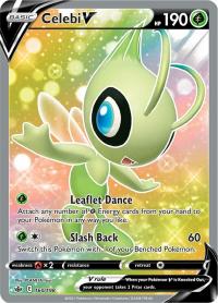 pokemon ss chilling reign celebi v 160 198 full art