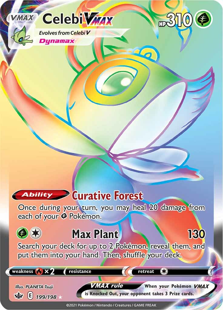 Celebi VMAX 199-198 RAINBOW RARE