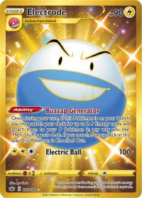 pokemon ss chilling reign electrode 222 198 secret rare