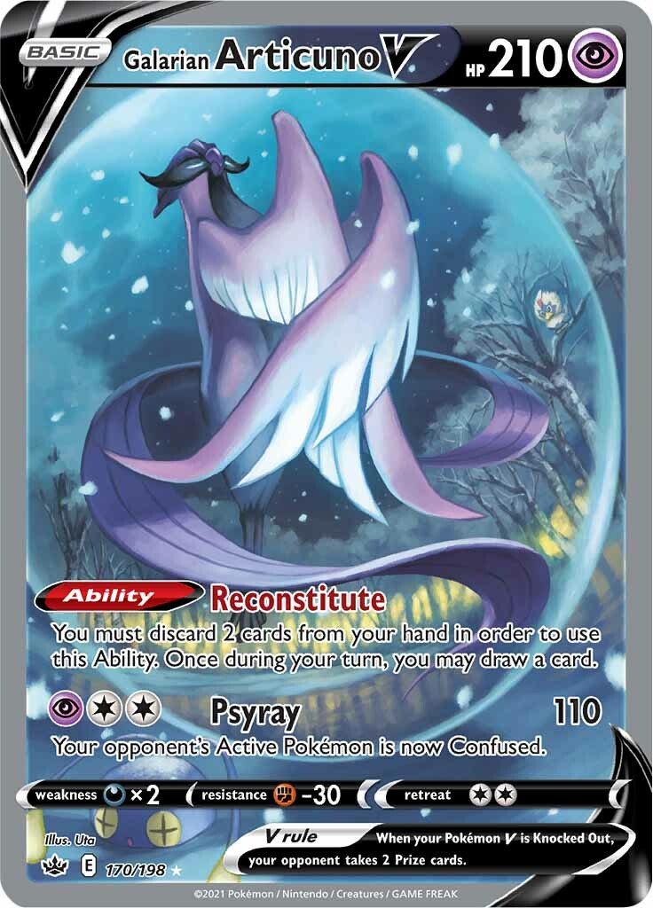 Galarian Articuno V 170-198 ALTERNATE ART