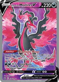 pokemon ss chilling reign galarian moltres v 176 198 full art