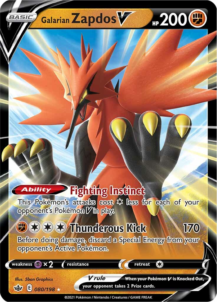 Galarian Zapdos V 080-198