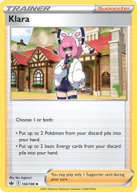 pokemon ss chilling reign klara 145 198 cosmo promo