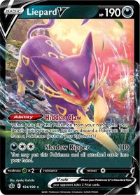 pokemon ss chilling reign liepard v 104 198