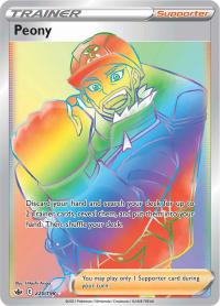 pokemon ss chilling reign peony 220 198 rainbow rare