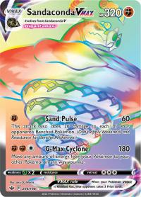pokemon ss chilling reign sandaconda vmax 206 198 rainbow rare