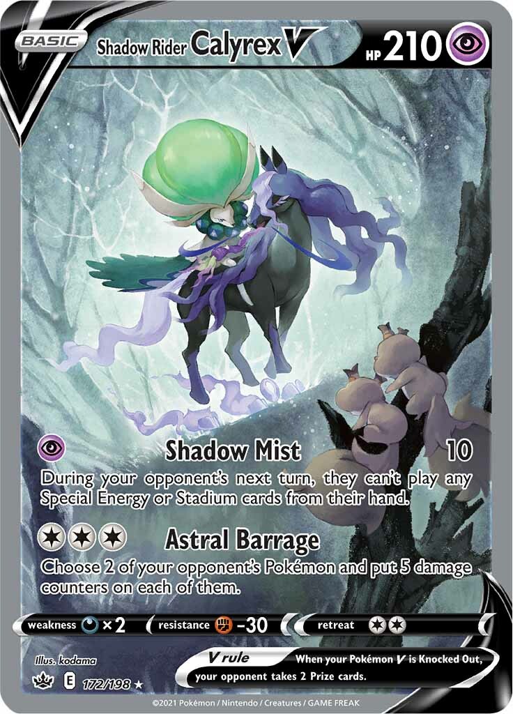 Shadow Rider Calyrex V 172-198 ALTERNATE ART