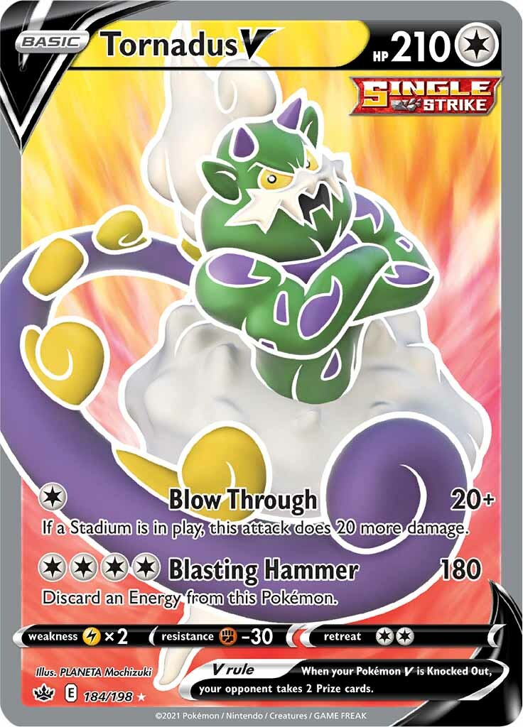 Tornadus V 184-198 FULL ART