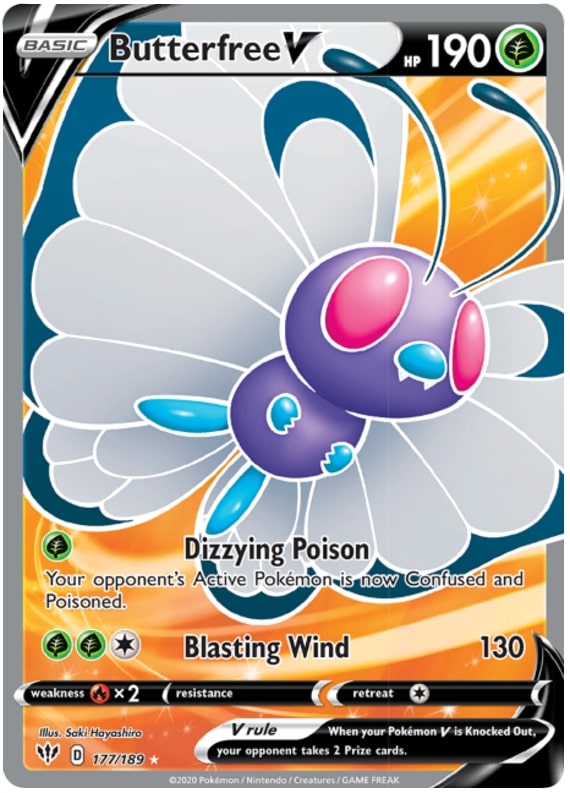 Butterfree V 177-189 - FULL ART