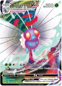 pokemon ss darkness ablaze butterfree vmax 002 189