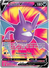 pokemon ss darkness ablaze crobat v 182 189 full art