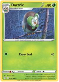 pokemon ss darkness ablaze dartrix 012 189