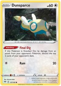 pokemon ss darkness ablaze dunsparce 137 189